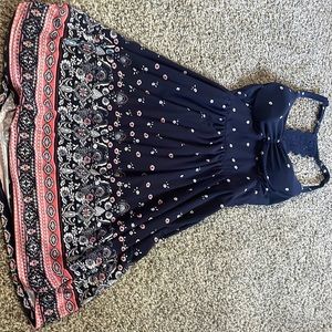 Patterned colorful dress